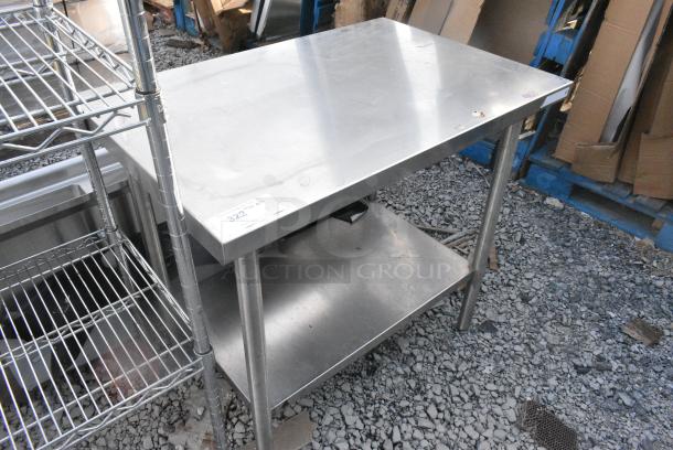Stainless Steel Table w/ Under Shelf. - Image 2 of 3