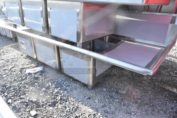 BRAND NEW SCRATCH AND DENT! Regency 600S31620218 88" 16 Gauge Stainless Steel Three Compartment Commercial Sink. No Legs. - Image 2 of 5