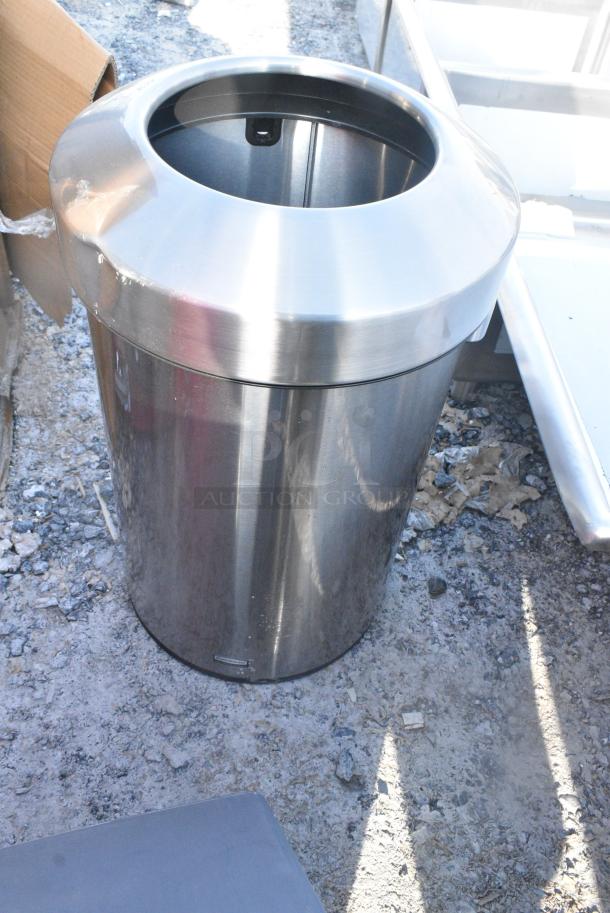 5 BRAND NEW SCRATCH AND DENT! Various Items Including 2 Rubbermaid Brute Red Trash Cans, 2 Gray Trash Cans and Rubbermaid Stainless Steel Trash Can Shell. 5 Times Your Bid! - Image 4 of 7