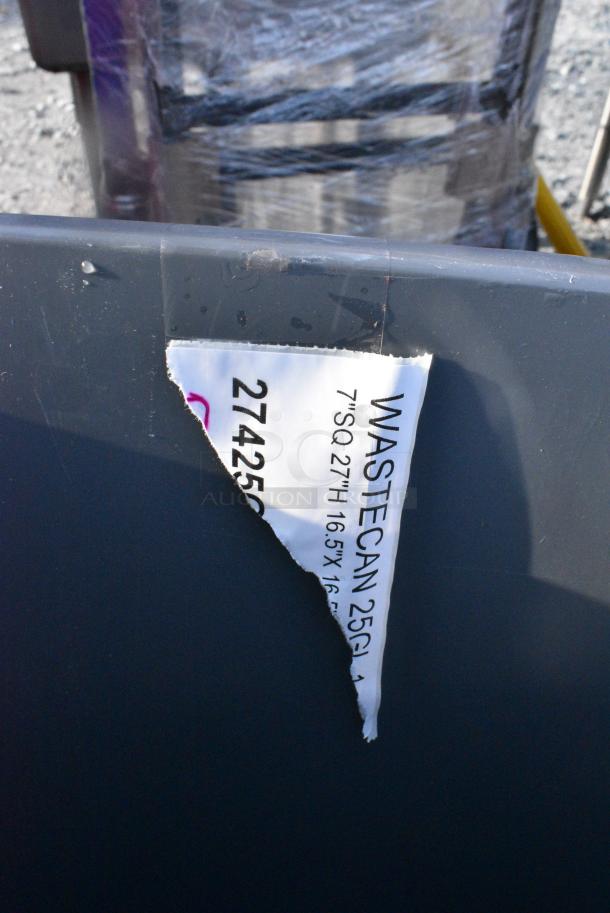 5 BRAND NEW SCRATCH AND DENT! Various Items Including 2 Rubbermaid Brute Red Trash Cans, 2 Gray Trash Cans and Rubbermaid Stainless Steel Trash Can Shell. 5 Times Your Bid! - Image 7 of 7