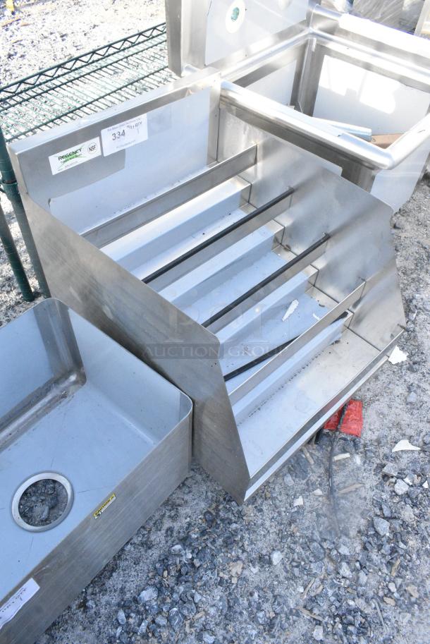 BRAND NEW SCRATCH AND DENT! Regency 600LDR2318 18" Five-Tiered Stainless Steel Liquor Display Rack - 23" Deep. No Legs. - Image 2 of 4
