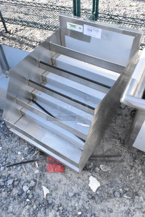 BRAND NEW SCRATCH AND DENT! Regency 600LDR2318 18" Five-Tiered Stainless Steel Liquor Display Rack - 23" Deep. No Legs. - Image 3 of 4