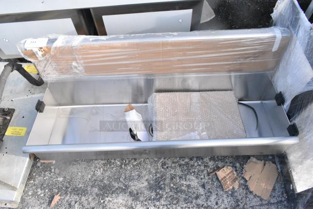 BRAND NEW SCRATCH AND DENT! Regency 600HSMS1848 Wall-Mounted 48" x 17 1/2" Hand Sink for (2) 8" Center Faucets - Image 1 of 6