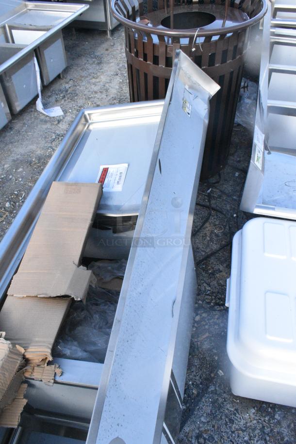 BRAND NEW SCRATCH AND DENT! Regency Spec Line Stainless Steel 3 Bay Sink w/ Dual Drain Boards. - Image 4 of 5