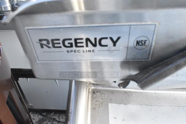 BRAND NEW SCRATCH AND DENT! Regency Spec Line Stainless Steel 3 Bay Sink w/ Dual Drain Boards. - Image 5 of 5