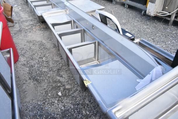 BRAND NEW SCRATCH AND DENT! Regency 600S31818224 Stainless Steel 3 Bay Sink w/ Dual Drain Boards. No Legs. - Image 2 of 4