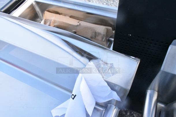 BRAND NEW SCRATCH AND DENT! Regency 600S31818224 Stainless Steel 3 Bay Sink w/ Dual Drain Boards. No Legs. - Image 3 of 4