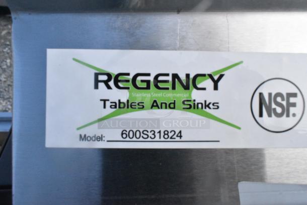BRAND NEW SCRATCH AND DENT! Regency 600S31824 Stainless Steel 3 Bay Sink. No Legs. - Image 4 of 4