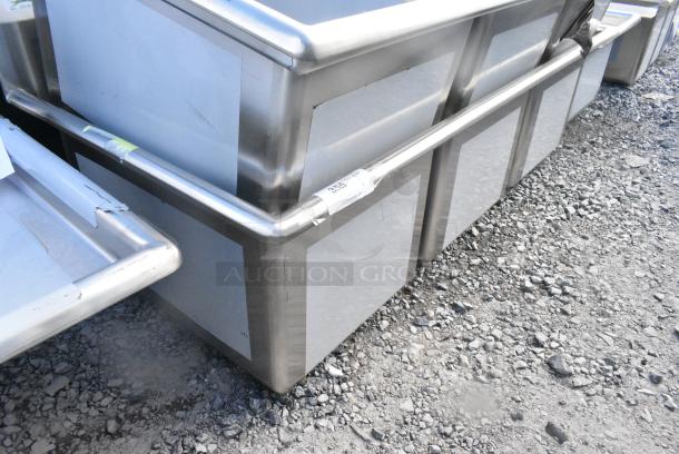 BRAND NEW SCRATCH AND DENT! Regency 600S31824 Stainless Steel 3 Bay Sink. No Legs. - Image 2 of 4