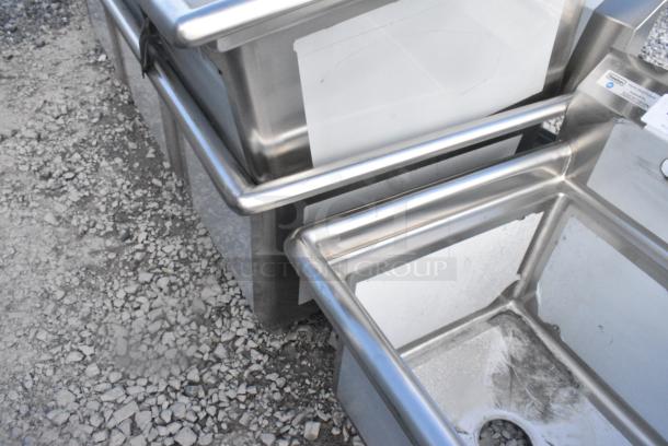 BRAND NEW SCRATCH AND DENT! Regency 600S31824 Stainless Steel 3 Bay Sink. No Legs. - Image 3 of 4