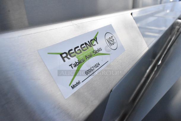 BRAND NEW SCRATCH AND DENT! Regency 600S31824 Stainless Steel 3 Bay Sink. No Legs. - Image 4 of 4