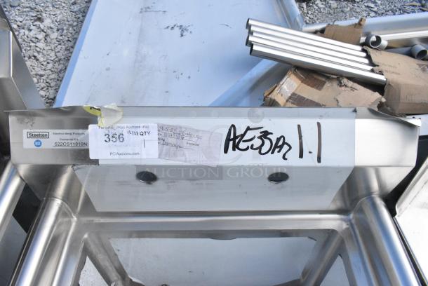 BRAND NEW SCRATCH AND DENT! Steelton 522CS11818N 23 1/2" 18-Gauge Stainless Steel One Compartment Commercial Sink without Drainboard - 18" x 18" x 12" Bowl. No Legs - Image 4 of 5
