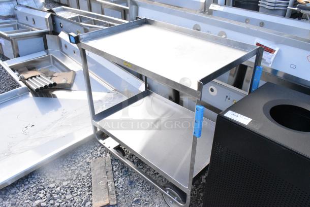 BRAND NEW SCRATCH AND DENT! Lakeside Stainless Steel 3 Tier Cart on Commercial Casters. - Image 3 of 5