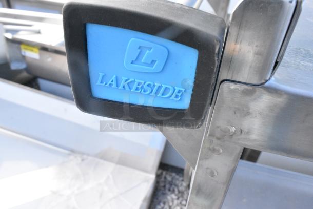 BRAND NEW SCRATCH AND DENT! Lakeside Stainless Steel 3 Tier Cart on Commercial Casters. - Image 5 of 5