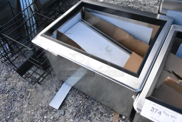 BRAND NEW SCRATCH AND DENT! Stainless Steel Drop In Ice Bin w/ Lid. - Image 3 of 4
