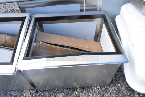 BRAND NEW SCRATCH AND DENT! Stainless Steel Drop In Ice Bin w/ Lid. - Image 1 of 4