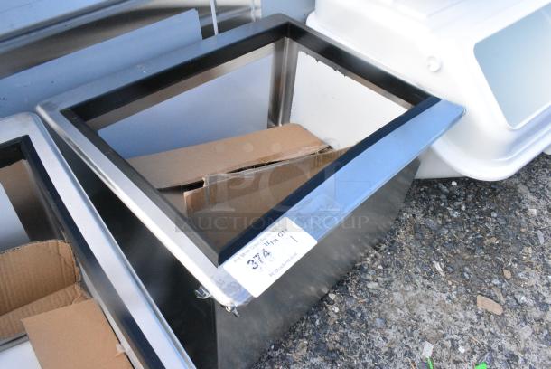 BRAND NEW SCRATCH AND DENT! Stainless Steel Drop In Ice Bin w/ Lid. - Image 2 of 4