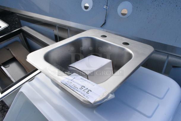 BRAND NEW SCRATCH AND DENT! Stainless Steel Single Bay Drop In Sink - Image 3 of 3