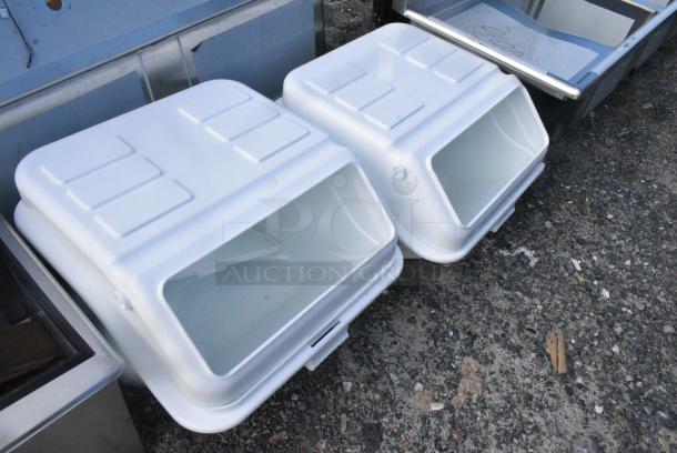 2 BRAND NEW SCRATCH AND DENT! White Poly Ingredient Bins. No Lids. 2 Times Your Bid! - Image 2 of 4
