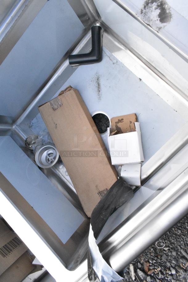 BRAND NEW SCRATCH AND DENT! Regency 600S2242418R Stainless Steel 2 Bay Sink w/ Right Side Drain Board. - Image 3 of 5