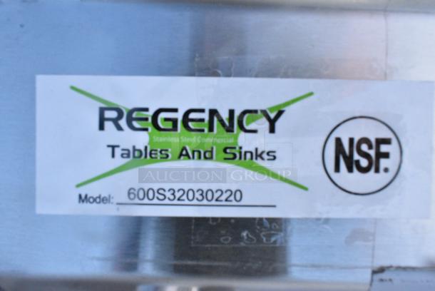 BRAND NEW SCRATCH AND DENT! Regency 600S32030220 Stainless Steel 3 Bay Sink w/ Dual Drain Boards. - Image 5 of 5