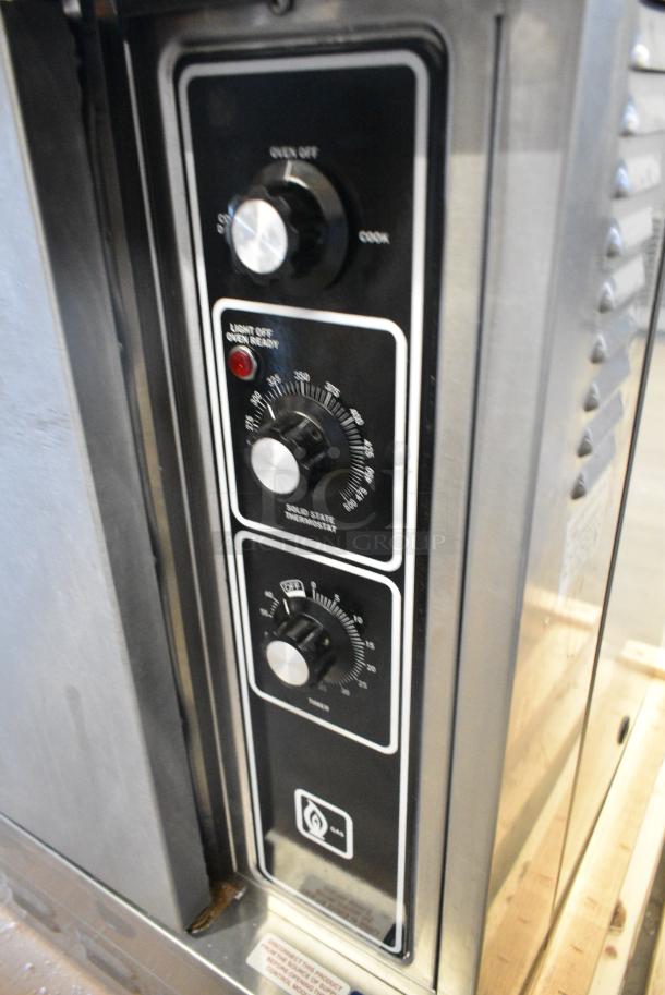 BRAND NEW SCRATCH AND DENT! 2024 Blodgett DFG-50 Premium Series Natural Gas Single Deck Half Size Convection Oven with Draft Diverter. 27,500 BTU - Image 4 of 7
