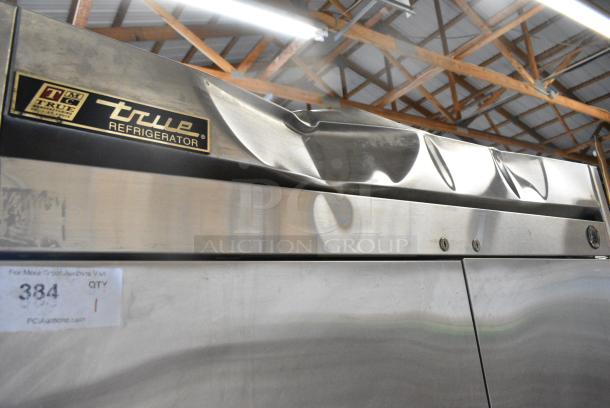 True T-49 Stainless Steel Commercial 2 Door Reach In Cooler w/ Poly Coated Racks. 115 Volts, 1 Phase. Tested and Working! - Image 6 of 7