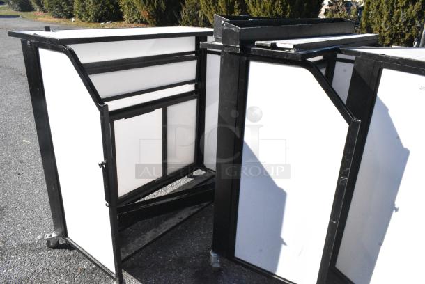 3 Mobile Hostess Stands on Commerical Casters. 3 Times Your Bid! - Image 4 of 5