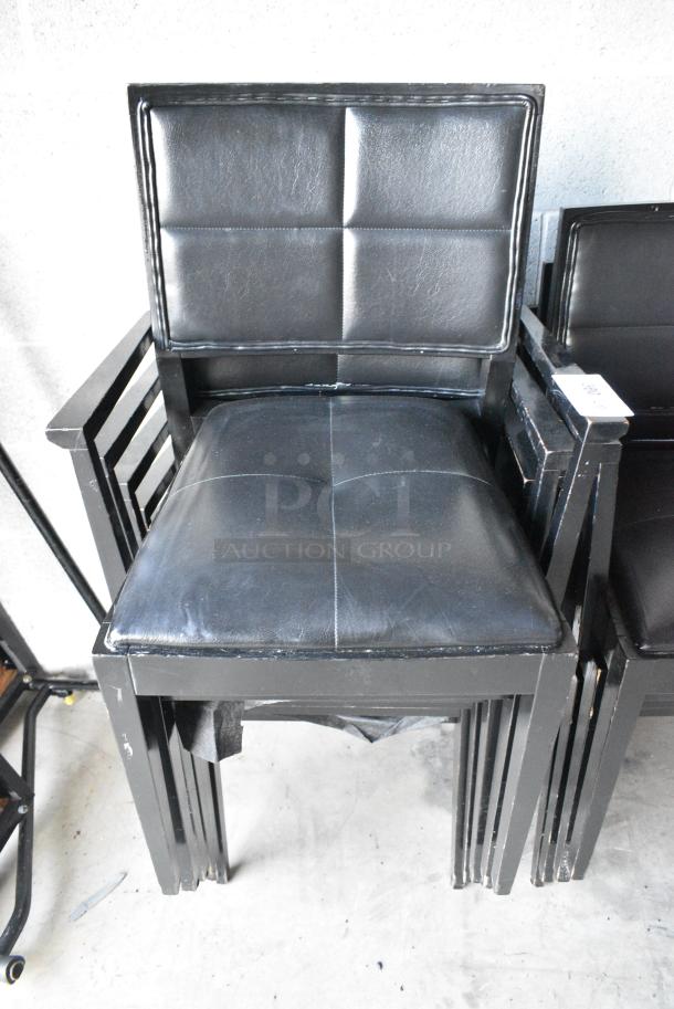 18 Black Arm Chairs. 18 Times Your Bid! - Image 2 of 5