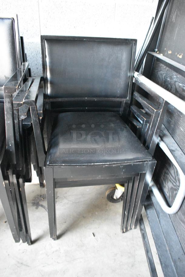 18 Black Arm Chairs. 18 Times Your Bid! - Image 5 of 5