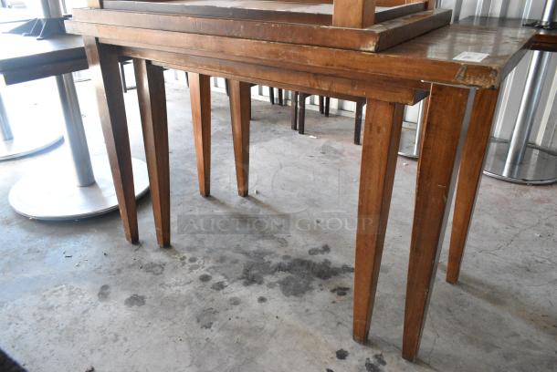 3 Wood Pattern Table. Includes 54x24x36, 42x24x33. 3 Times Your Bid! - Image 2 of 3