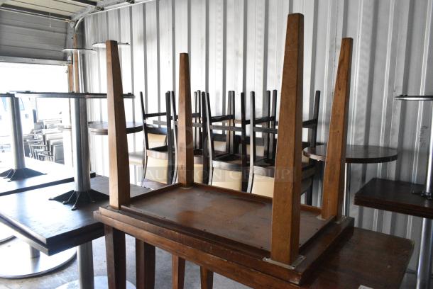 3 Wood Pattern Table. Includes 54x24x36, 42x24x33. 3 Times Your Bid! - Image 3 of 3