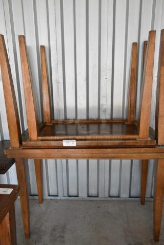 3 Wood Pattern Table. Includes 54x24x36, 42x24x33. 3 Times Your Bid!