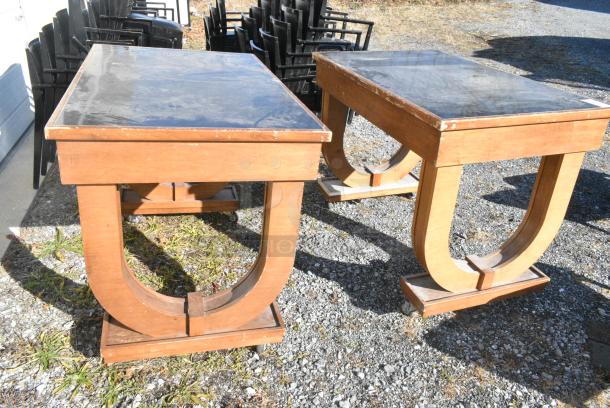 2 Wood Pattern Table w/ Built In Vollrath 5950145 Mirage Induction Range. 120 Volts, 1 Phase. 2 Times Your Bid! - Image 2 of 7