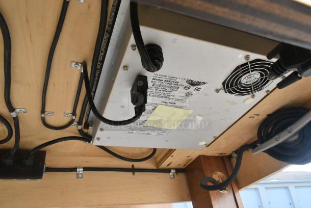 2 Wood Pattern Table w/ Built In Vollrath 5950145 Mirage Induction Range. 120 Volts, 1 Phase. 2 Times Your Bid! - Image 6 of 7