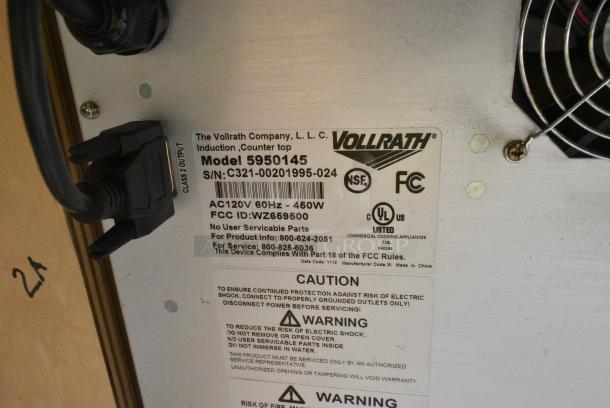 2 Wood Pattern Table w/ Built In Vollrath 5950145 Mirage Induction Range. 120 Volts, 1 Phase. 2 Times Your Bid! - Image 7 of 7