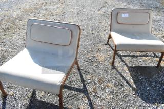 2 White Chair. 2 Times Your Bid!