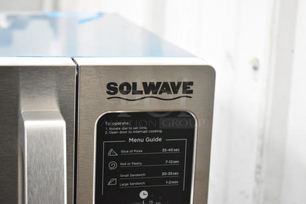 BRAND NEW SCRATCH AND DENT! 2024 Solwave 180MW1000D Stainless Steel Commercial Microwave with Dial Control. 120 Volts, 1 Phase. - Image 5 of 8