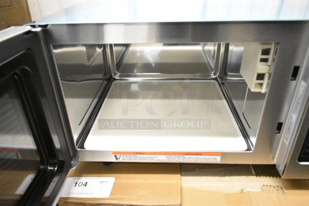BRAND NEW SCRATCH AND DENT! 2024 Solwave 180MW1000D Stainless Steel Commercial Microwave with Dial Control. 120 Volts, 1 Phase. - Image 6 of 7