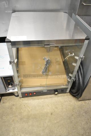 BRAND NEW SCRATCH AND DENT! 2024 Carnival King 382HPW18D2S Metal Commercial Countertop Display Warmer Merchandiser. 120 Volts, 1 Phase. Tested and Working!