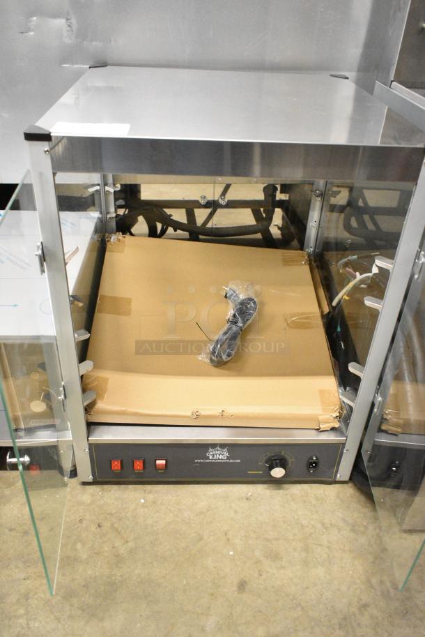 BRAND NEW SCRATCH AND DENT! 2024 Carnival King 382HPW18D2S Metal Commercial Countertop Display Warmer Merchandiser. 120 Volts, 1 Phase. Tested and Working! - Image 3 of 5