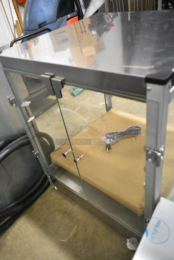 BRAND NEW SCRATCH AND DENT! 2024 Carnival King 382HPW18D2S Metal Commercial Countertop Display Warmer Merchandiser. 120 Volts, 1 Phase. Tested and Working! - Image 4 of 5