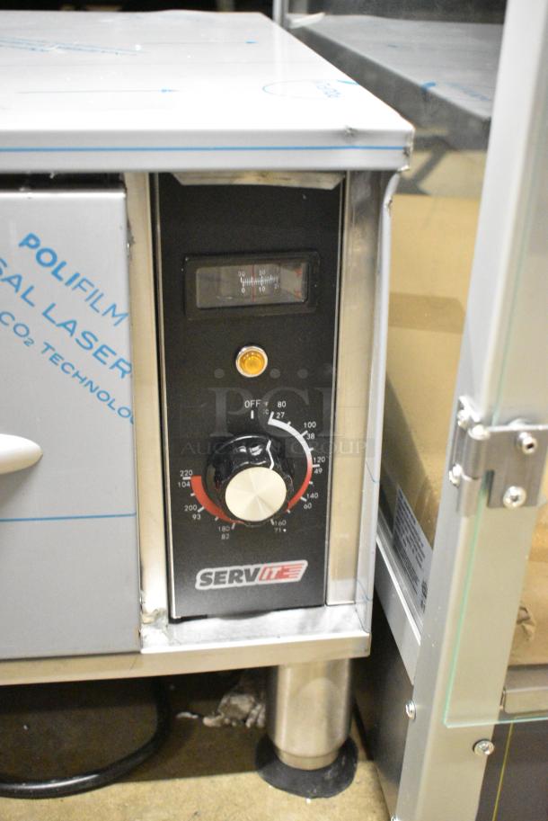BRAND NEW SCRATCH AND DENT! 2024 ServIt 423WDSFS1 Stainless Steel Commercial Countertop Single Drawer Warming Drawer. 120 Volts, 1 Phase. Tested and Working! - Image 3 of 5