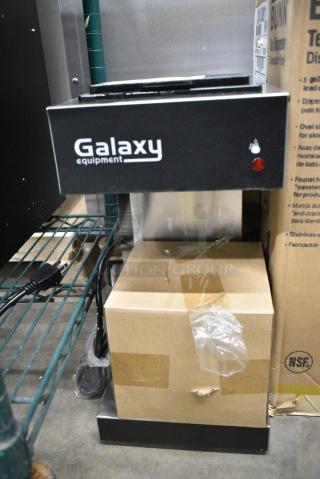 BRAND NEW SCRATCH AND DENT! Galaxy 177GCM2B Stainless Steel Pourover Commercial Coffee Maker with 2 Warmers and Toggle Controls. 120 Volts, 1 Phase.