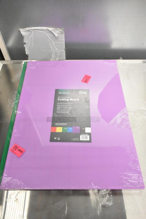 7 BRAND NEW SCRATCH AND DENT! Items Including 40724185GN Choice 24" x 18" x 1/2" Green Polyethylene Cutting Board, 40724185PL Choice 24" x 18" x 1/2" Purple Polyethylene Cutting Board, 40724185RD Choice 24" x 18" x 1/2" Red Polyethylene Cutting Board, 40724185BR Choice 24" x 18" x 1/2" Brown Polyethylene Cutting Board, 40724185WH Choice 24" x 18" x 1/2" White Polyethylene Cutting Board, 40724185BL Choice 24" x 18" x 1/2" Blue Polyethylene Cutting Board, 40724185YL Choice 24" x 18" x 1/2" Yellow Polyethylene Cutting Board. 7 Times Your Bid! - Image 4 of 15