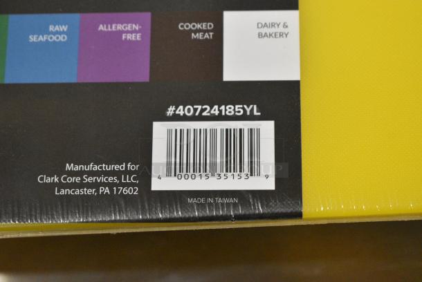 7 BRAND NEW SCRATCH AND DENT! Items Including 40724185GN Choice 24" x 18" x 1/2" Green Polyethylene Cutting Board, 40724185PL Choice 24" x 18" x 1/2" Purple Polyethylene Cutting Board, 40724185RD Choice 24" x 18" x 1/2" Red Polyethylene Cutting Board, 40724185BR Choice 24" x 18" x 1/2" Brown Polyethylene Cutting Board, 40724185WH Choice 24" x 18" x 1/2" White Polyethylene Cutting Board, 40724185BL Choice 24" x 18" x 1/2" Blue Polyethylene Cutting Board, 40724185YL Choice 24" x 18" x 1/2" Yellow Polyethylene Cutting Board. 7 Times Your Bid! - Image 15 of 15