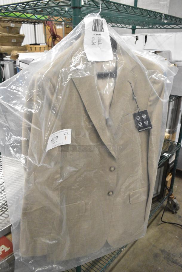 BRAND NEW! 3YJN40R19 40 Reg British Tan Blazer - Image 2 of 4