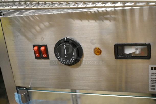 BRAND NEW SCRATCH AND DENT! ServIt 423PDW12D2S 12" Self-Service Countertop Display Warmer with 4 Shelves. 120 Volts, 1 Phase. - Image 4 of 5