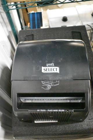 BRAND NEW SCRATCH AND DENT! Lavex Select Black Poly Hand Towel Dispenser