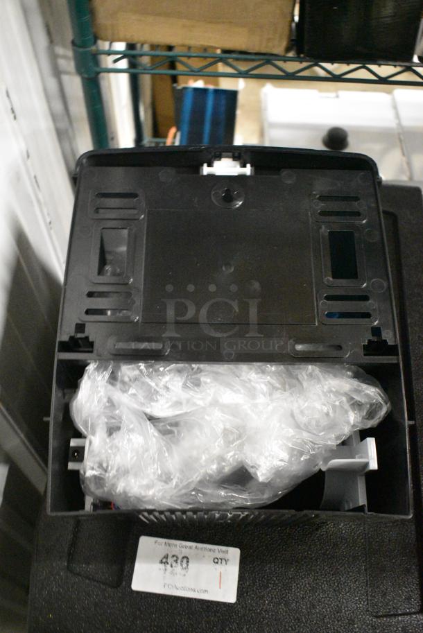 BRAND NEW SCRATCH AND DENT! Lavex Select Black Poly Hand Towel Dispenser - Image 4 of 4